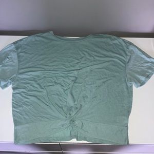Light blue knot tee